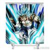 Anime Dragon Ball Burdock Broli Goku Vegeta Iv Bath Shower Curtain Waterproof 3D With Hooks For Kids Bathroom Bathtub Decoration