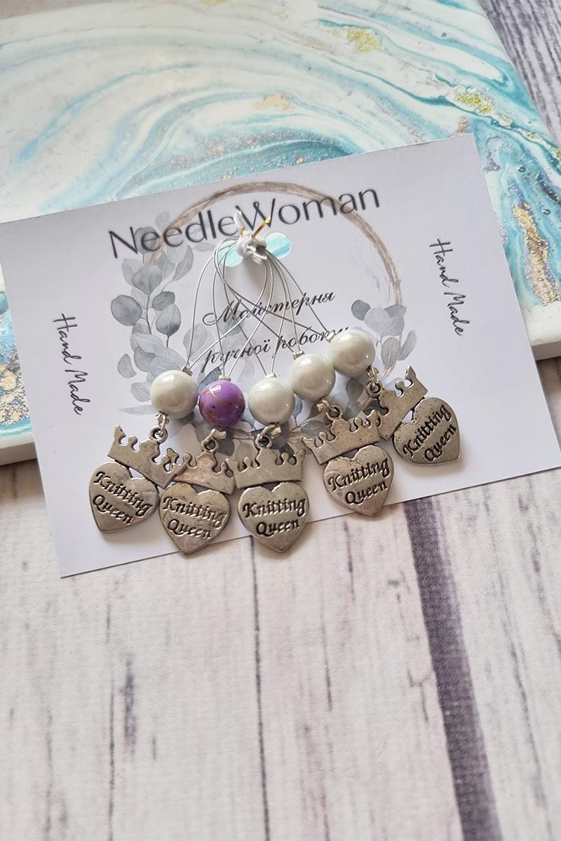 

Набір маркерів для в язання – Дизайн серця, 5 штук one size анти-flash білого кольору