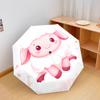 1 PC Automatic Folding Umbrella - Cute Pink Lamb Pattern, Portable & Foldable Design with 8 Ribs, Christmas Birthday Gifts