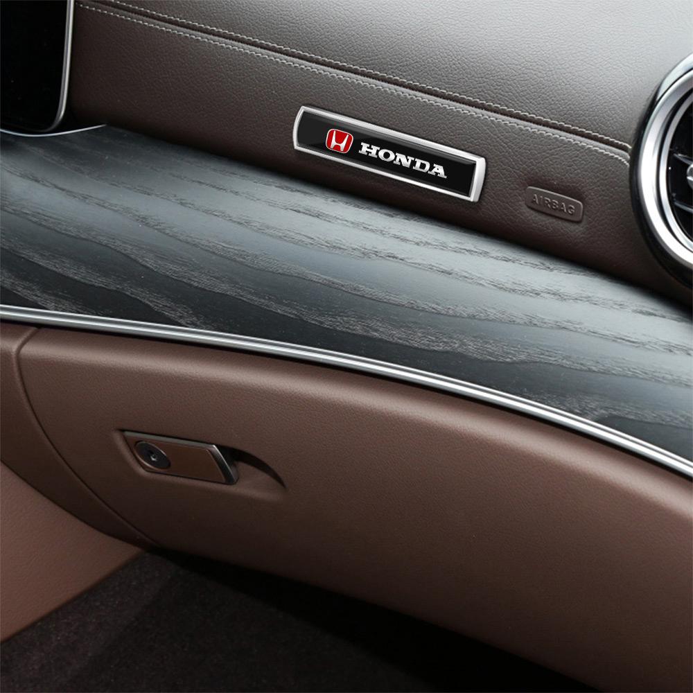 YCGF2 Car Styling 3D Metal Alloy Car Body Fender Side Window Emblem Stickers For Honda Mugen Typer ACCORD Avancier Airwave Civic FK8