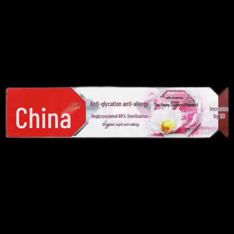 Zhong Hua Anti-Sugar Enamel Repair Toothpaste with Vanilla Peony Flavor