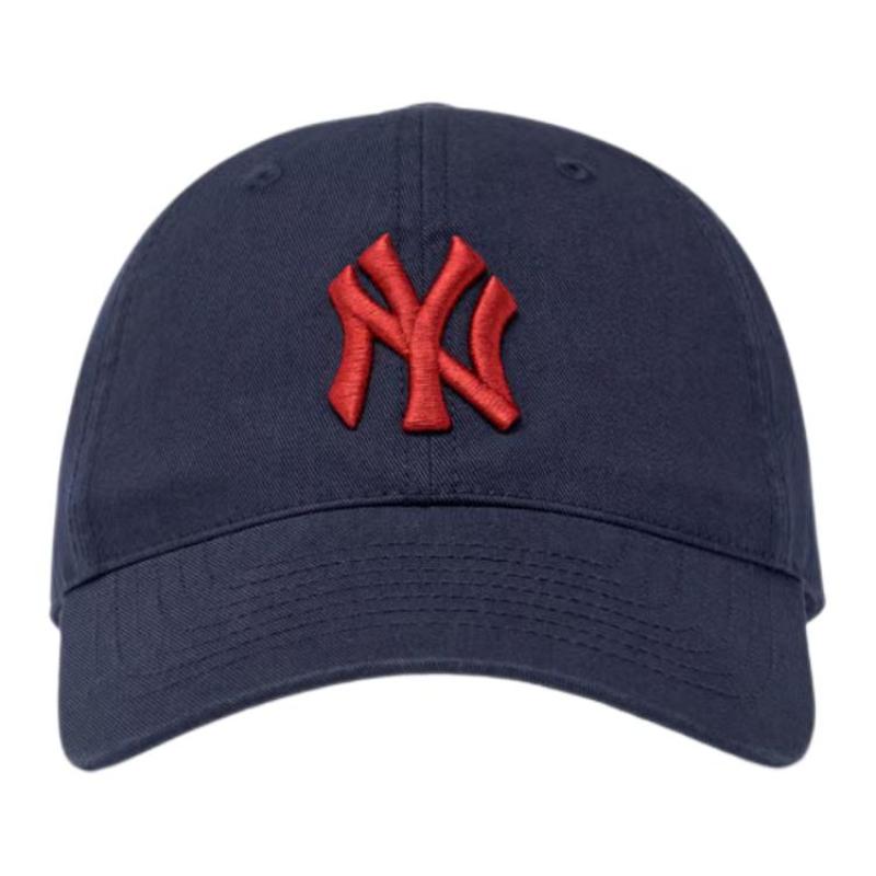 MLB New York Yankees Cotton Baseball Caps Unisex Marine Blue Fashion 3ACP6601N-50NYD