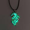 Vintage Punk Luminous Dragon Pendant Necklace Luminous Fire Dragon Pendant Necklace Glow In Dark Party Hallowenjewelry Gift