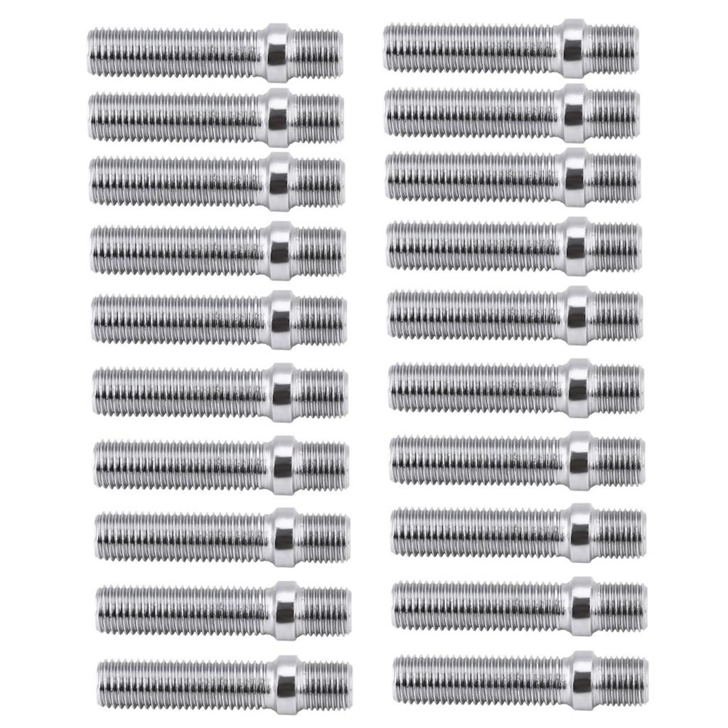 20pcs 50mm Extended Wheels Stud Conversion 12x1.5 To 12x1.5 Screw Adapter Fit for A4 1998‑2008