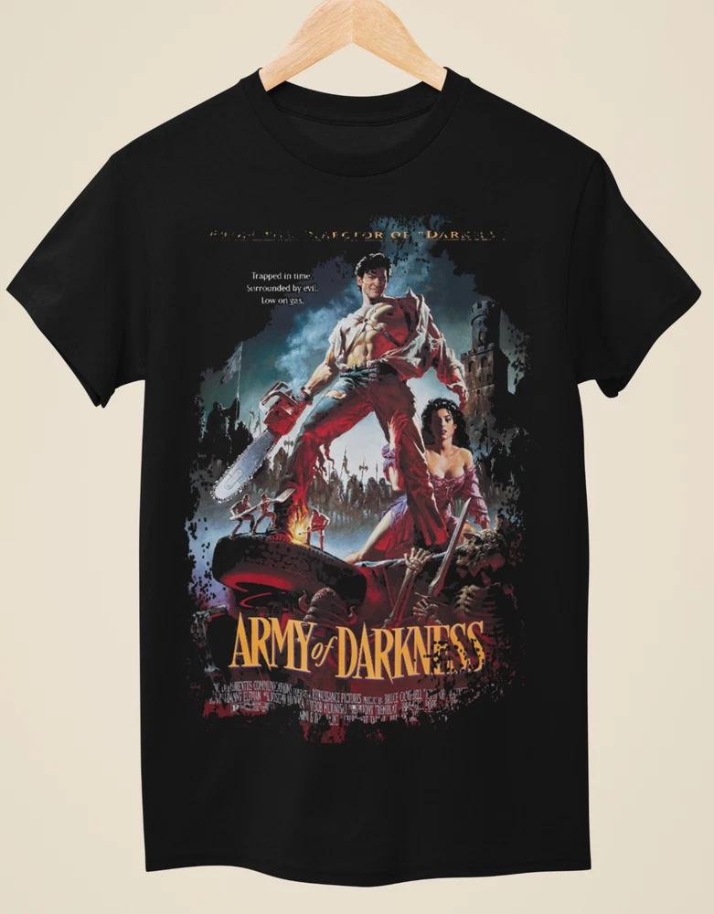 Army Of Darkness Movie Poster Inspired Unisex Black TShirt S