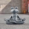 Zen Meditation Frog Statue - Handmade Resin Yoga Decor for Home & Garden, Micro Landscape Accessories Unique Gift with Serenity