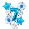 1 rinkinys helio folijos globos futbolo balionai gimtadienio vakarėlio dekoracijos vaikams berniukui 32 colių žalio numerio kamuoliuko futbolo sporto reikmenys 