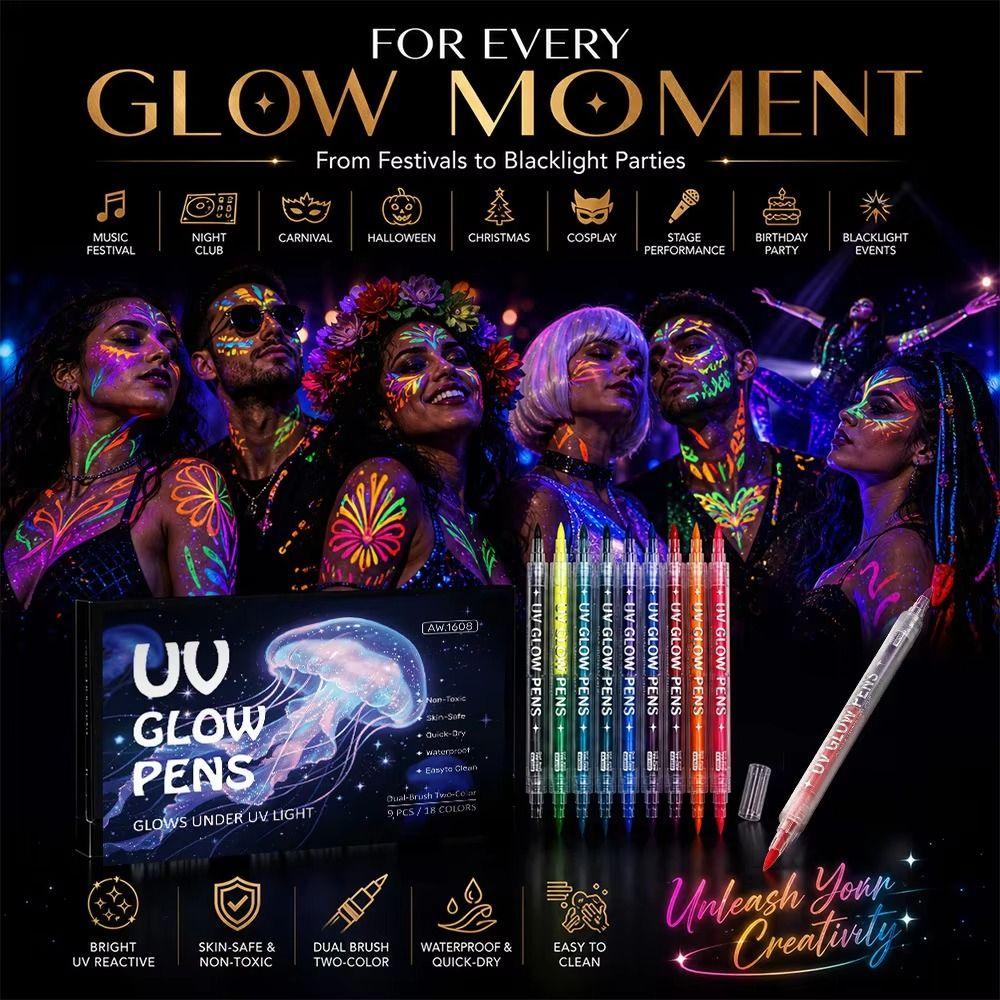 Multifunctional Drawing Art Pen Professional Paint Brushes Set Gift Face Body Art Paint Paintbrush