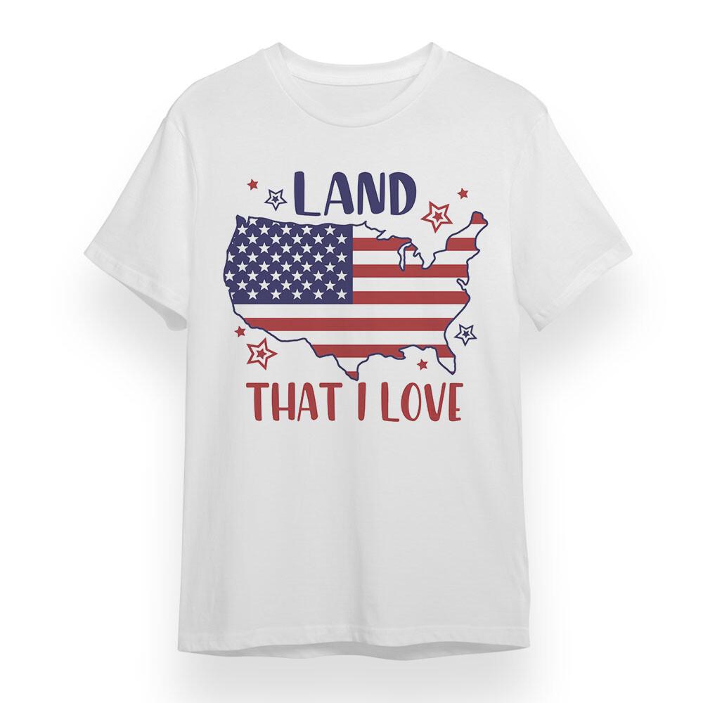 

Women s Oversized T-shirt With Land That I Love Graphic Unisex 100% Cotton Tee 4XL