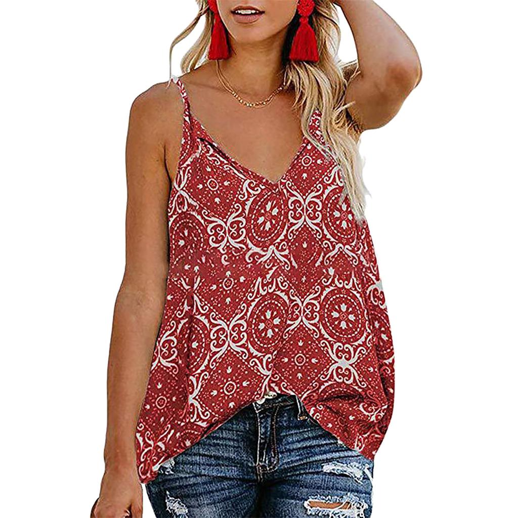 sleeveless boho tops