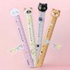 1pcs Cozzy Town Ruler 15cm/5.91in Cartoon Dog & Kitties Clear Scale Straight Measuring Tools Student Back To School