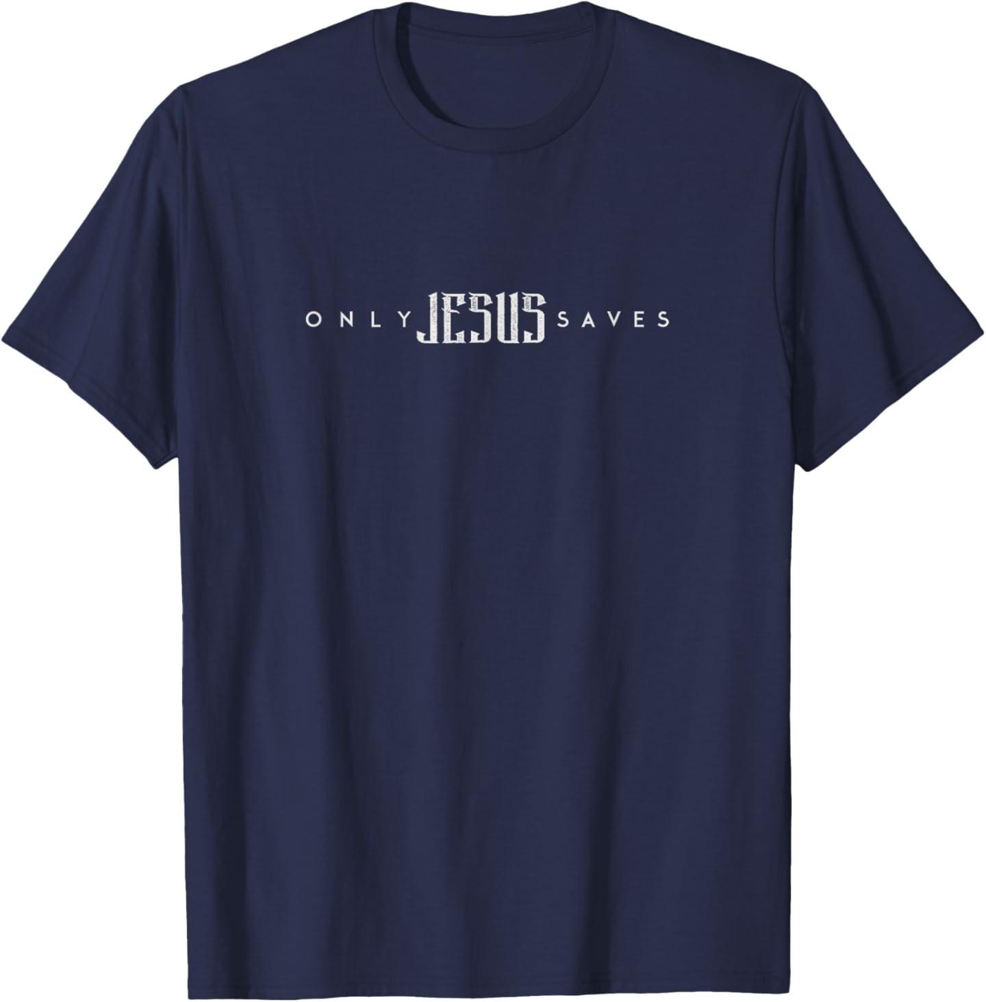 Two Wheels One Savior Only Jesus Saves Biker T-Shirt S разноцветный