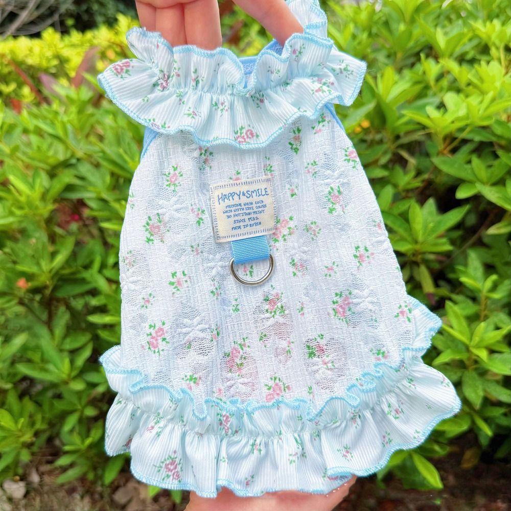 Soft Dog Cool Dress Cute Dog Cooler Clothes Pet Clothes Puppy Skirt  Spring/Summer