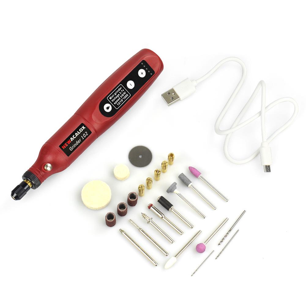 DIY Electric Mini Grinder with Lithium Battery for Polishing, Cutting, and Engraving Jade