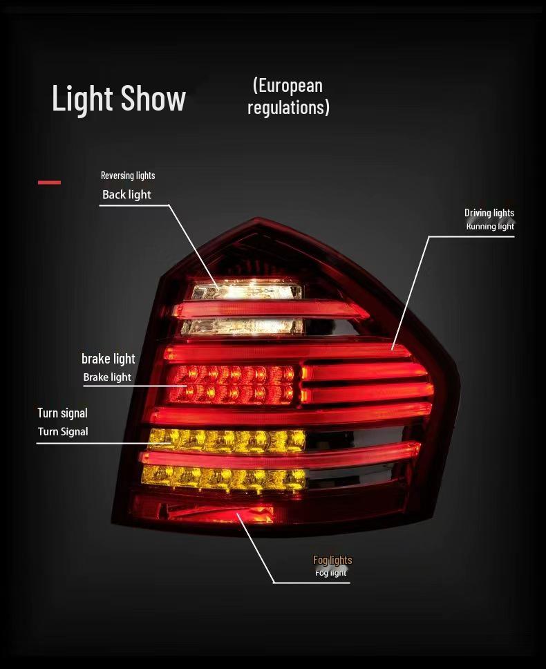 

Светодиодный задний фонарь в сборе Mercedes-Benz GL W164 (Модель 09-11): Задний фонарь, Стоп-сигнал, Фонарь заднего хода, Указатель поворота