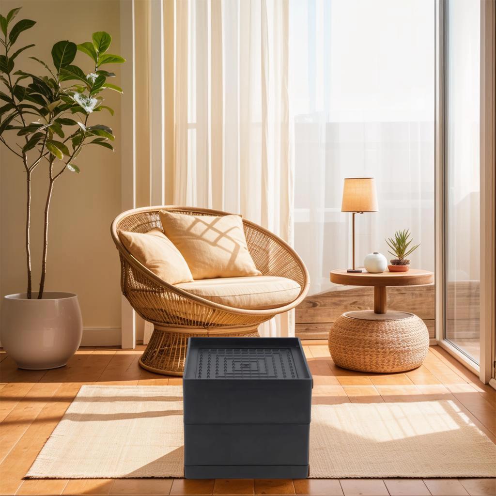 Stackable Anti-Slip Plastic Furniture Risers Chair Leg Pads Noise Reducing Shock Absorbing Protects Floors For Sofas And Chairs