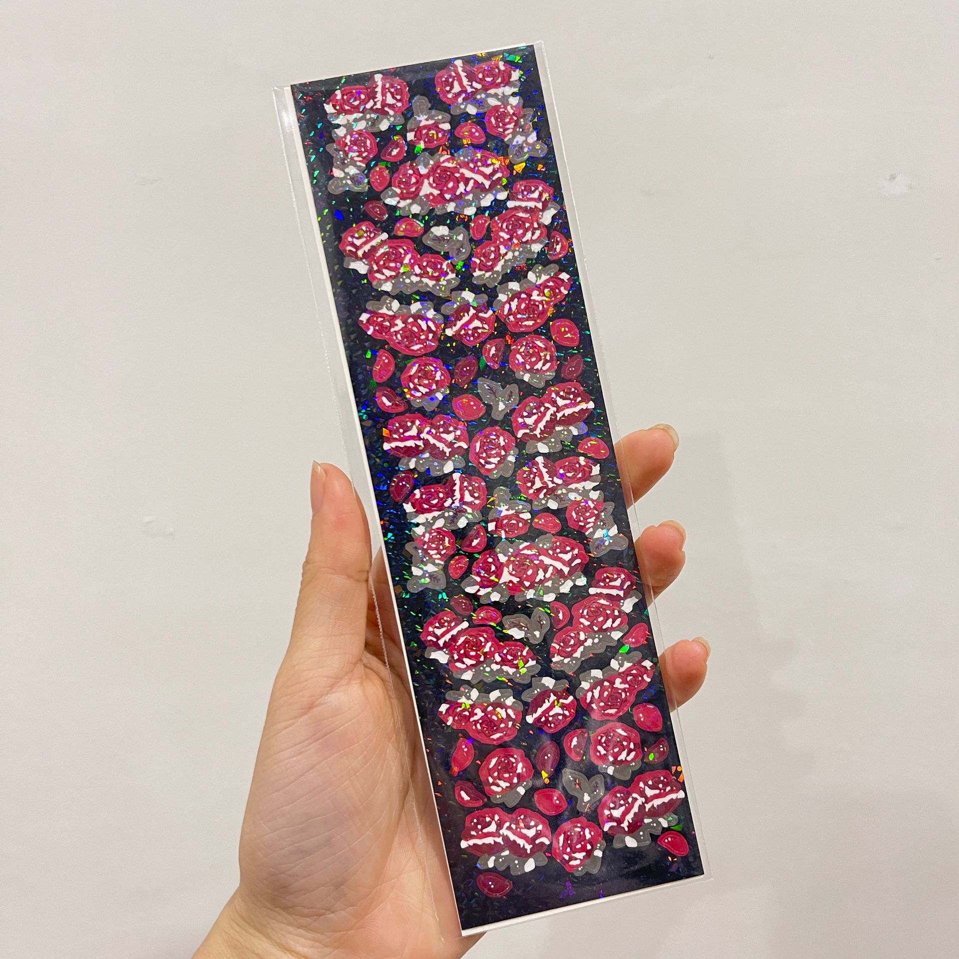 Корейская популярная наклейка с розой — фото 9