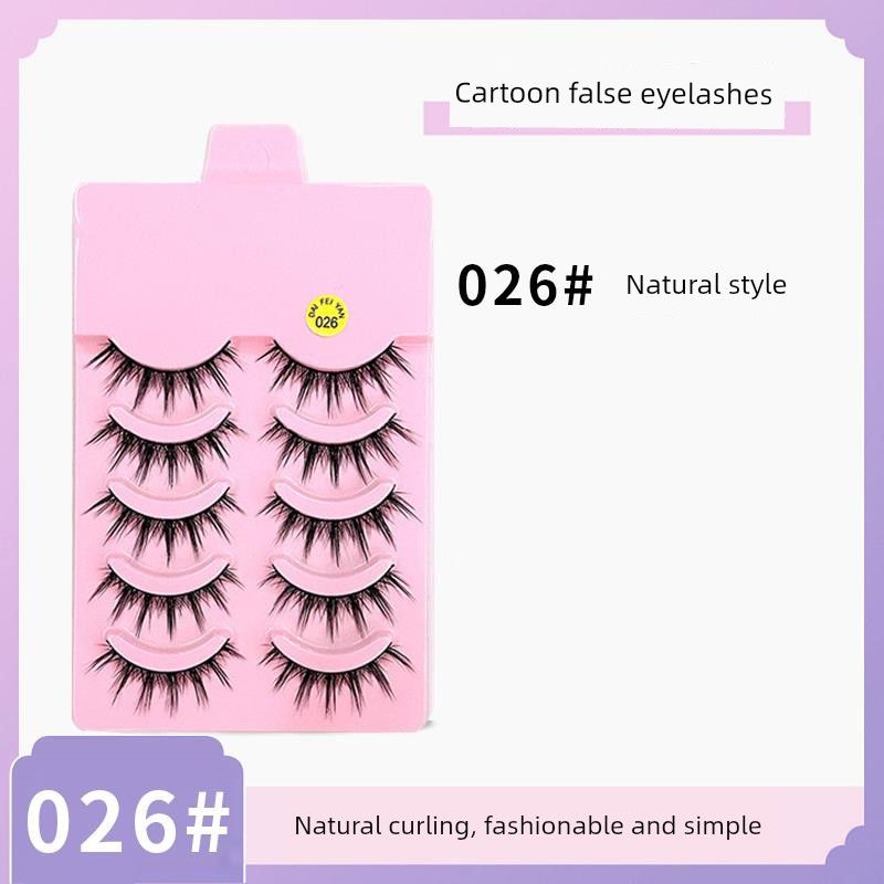

[Hot-Selling Item] Authentic False Eyelashes for Stage Makeup, Specifically for Latin Dance Performances 1 Box [5 Pairs, Natural Style]
