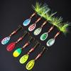 10pcs Boxed Metal Spoon Spinner Fishing Lure 3g Fishing Wobblers Artificial Bait Rotating Spoon Kit Fishing Gift for Dad Father