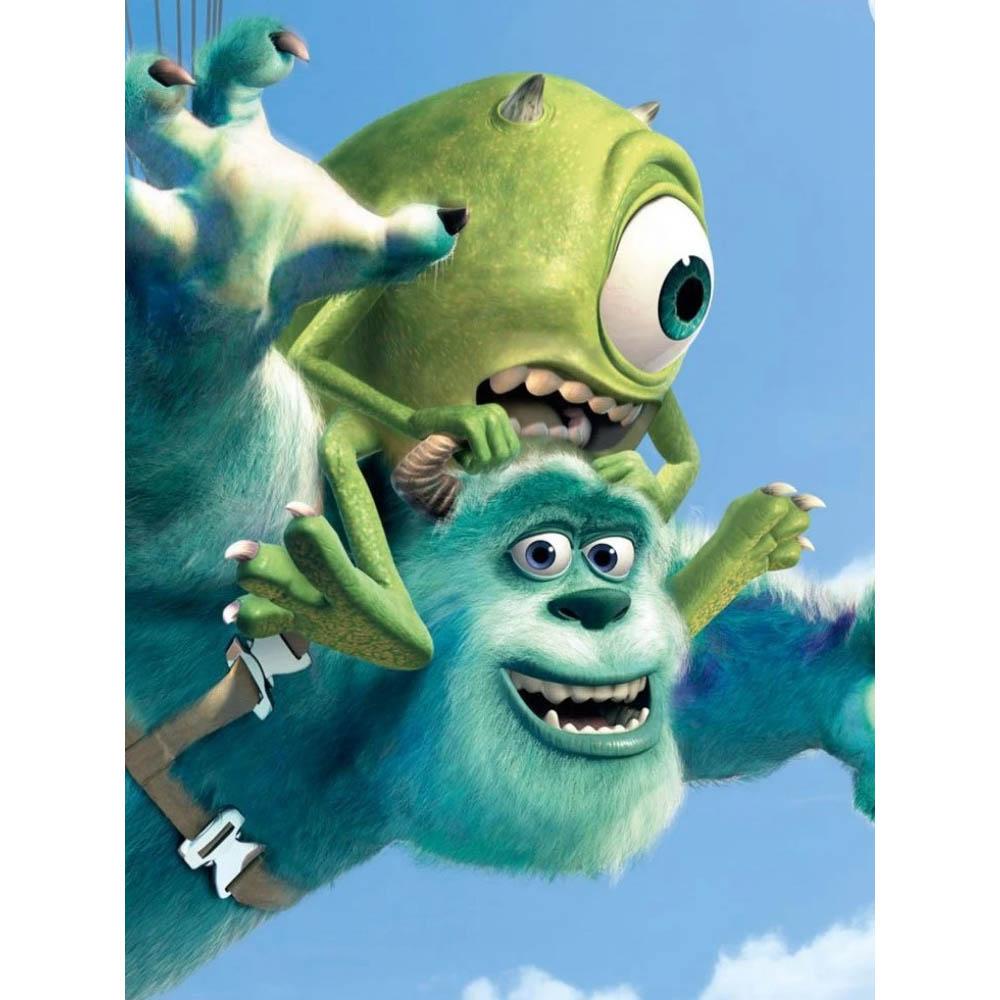 2026 Neues Disney Monster AG Diamantstickerei Cartoon Runde Diamantmalerei Neues Mosaik Puzzle Strasssteine Heimwanddekoration