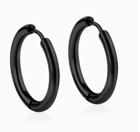 Stainless Steel Hoop Earrings 2 5mm Thickness 16mm Diameter Lightweight Durable Seamless Design Suitable for Daily Wear and Various Occasions