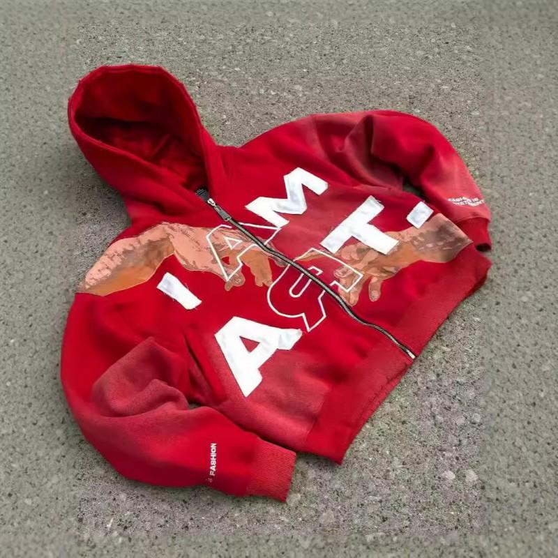 Unisex Oversized Hoodie Y2K Streetwear Graphic Print Loose Fit Pullover Men Women 2026