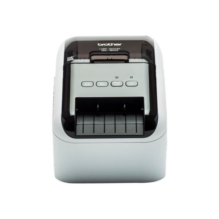 Brother QL-800 - Imprimante d'étiquettes - deux couleurs (monochrome) - papier thermique - rouleau (6,2 cm) - 300 x 600 ppp