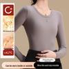 OEDIPHINE Women's Round Neck Long Sleeve Thermal Base Layer