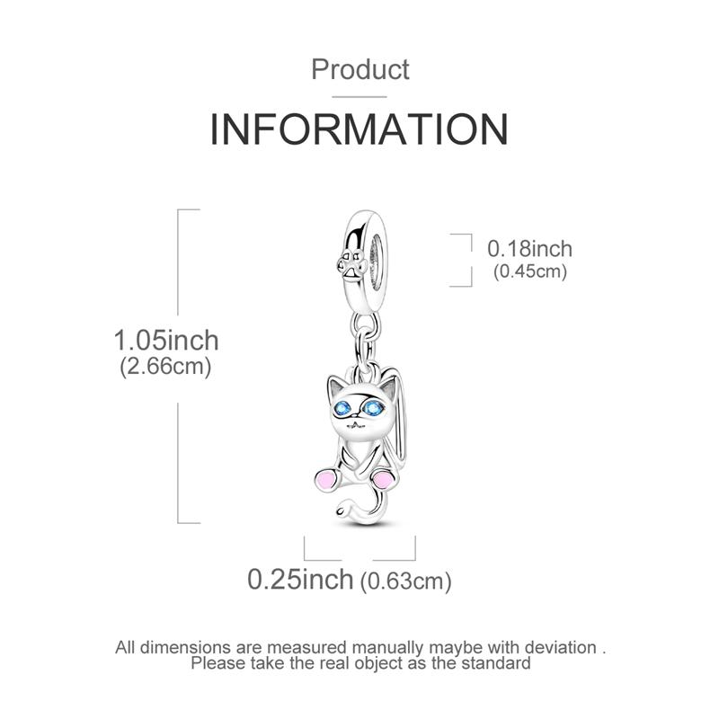 Original Copper Animal Series Charms Giraffe Dog Squirrel Koi Fish Beads Pendants Fit Bracelets Diy Jewelry Gift