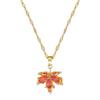 Maple Leaf Luxury Titanium Steel Banquet & Wedding Necklace - Versatile Internet Celebrity Clavicle Chain for Women