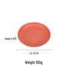 ZISIZ Plastic Vertical Stripe Dinner Plate Set