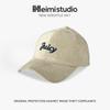 25 Early autumn new three-dimensional embroidered plush high-quality baseball cap versatile face small warm cap