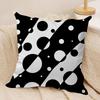 Advanced Black White Cushion Cover Pillowcase Ultra Soft Skin Friendly Fabric Cloud Like Comfort & Concealed Zipper