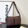 Day Single Casual Satchel Women's Shoulder Bag Messenger Bag Multi-pocket Anti-splashing Backpack Men's Commuter Computer Bag Dumpling Bag