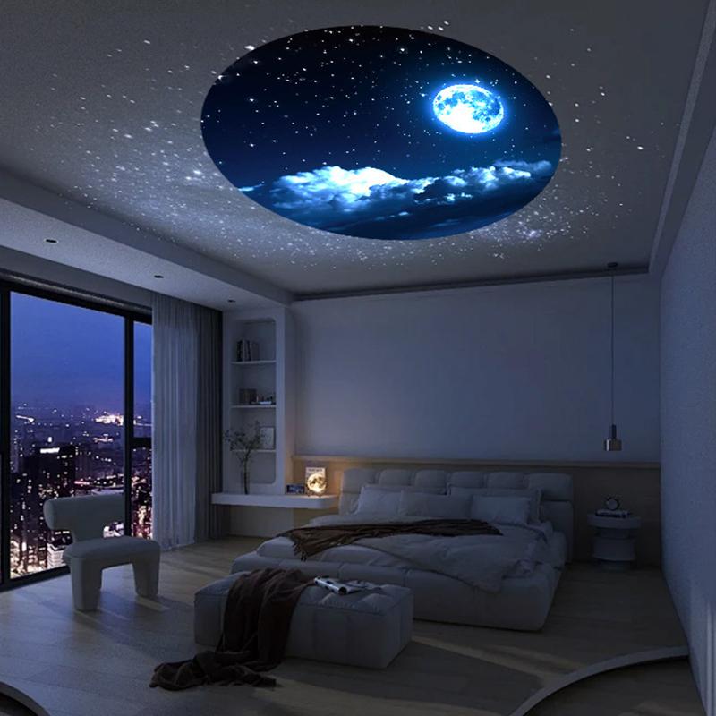 1 Set Planet Projector Led Night Light Usb Moon Projection Lamp Earth Moon Projection Background Atmosphere Wall Lamps
