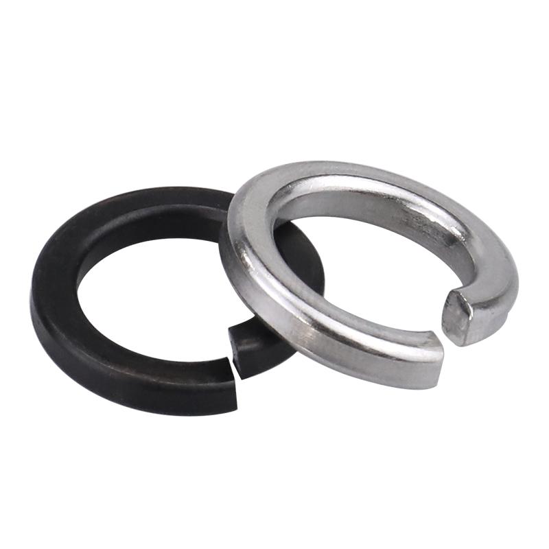 Stainless Steel & Blackened Carbon Steel Spring Washers (M1.6-M42) Elastic Open Washers