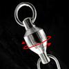 Pack of 10 Rolling Ball Bearing Snap Fishing Barrels Swivels Baits Connectors Clip for Saltwater Freshwater