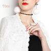 Top Fashion Women Floral Lace Long Sleeve Front Open Slim Short Cardigan Suit Coat