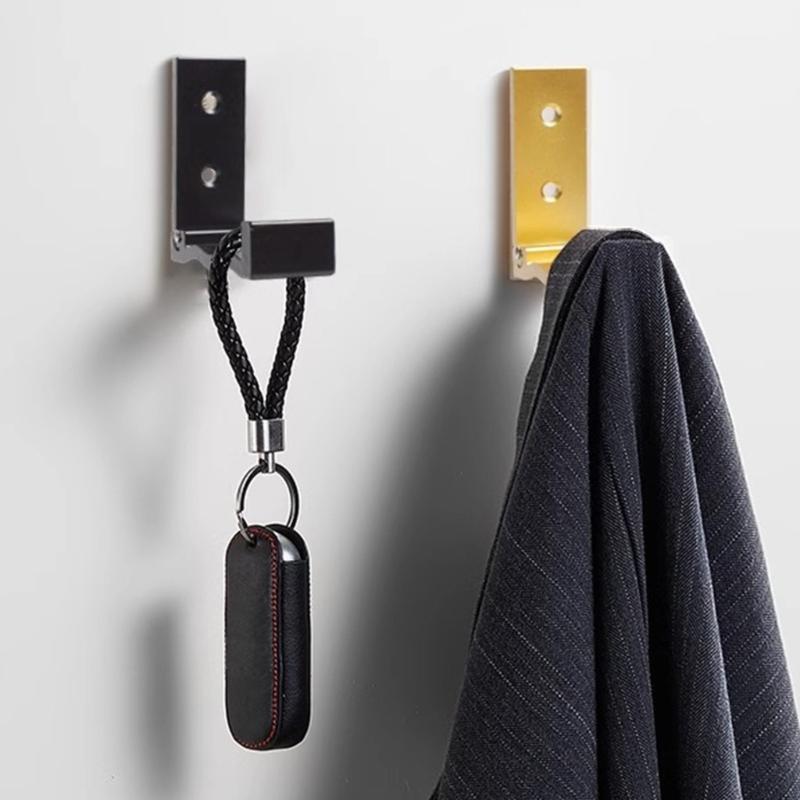 Aluminum Alloy Folding Coat Hook Concealed Robe Towel Coat Hook Wall Mounted Folding Coat Hook Towel Hanger Enduring