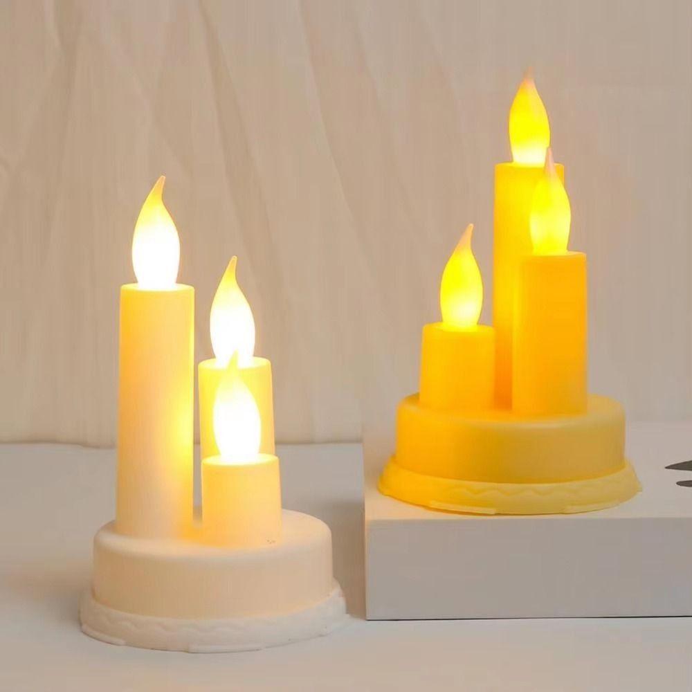 Taper LED Flameless Candle Flickering Battery Operated Candle Electronic Candle Light  Home Décor