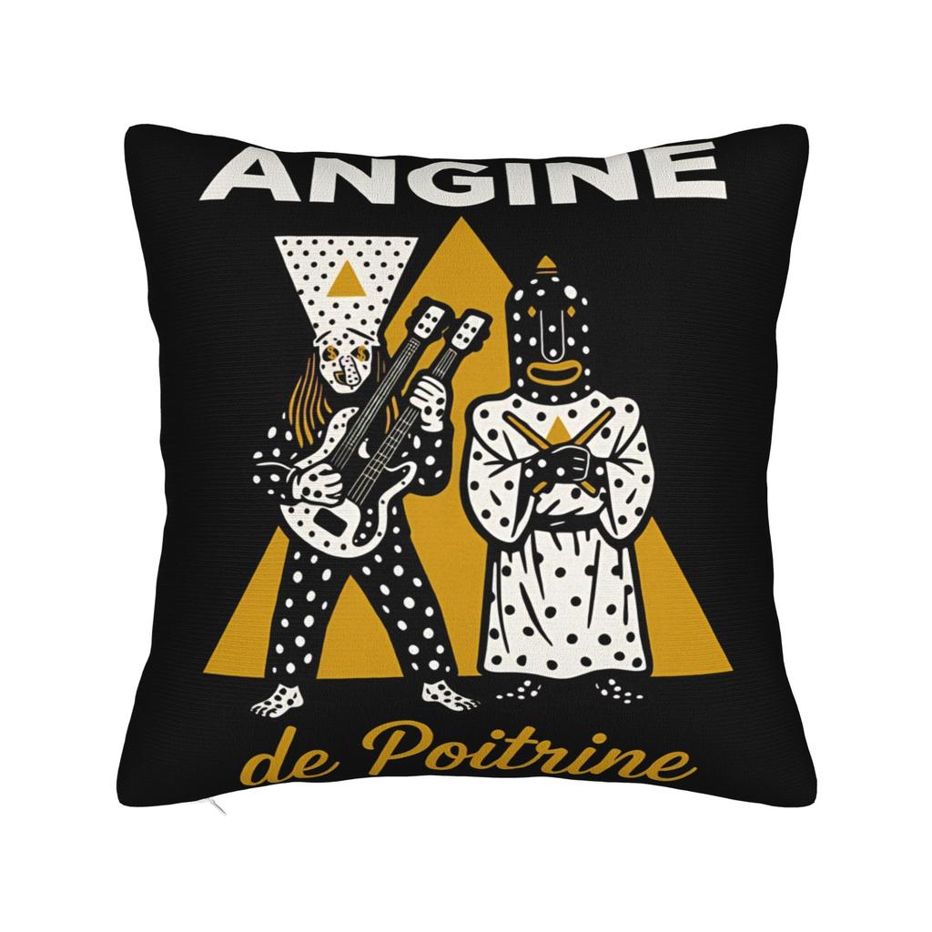 Metal Angine de Poitrine Rock Music Square Pillowcases Polyester Home Cushion Case Creative Decorative Pillow Cover