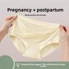 Women Spring and Summer Pure Cotton Crotch Breathable No Trace Pregnancy V Shaped Belly Low Waisted Briefs