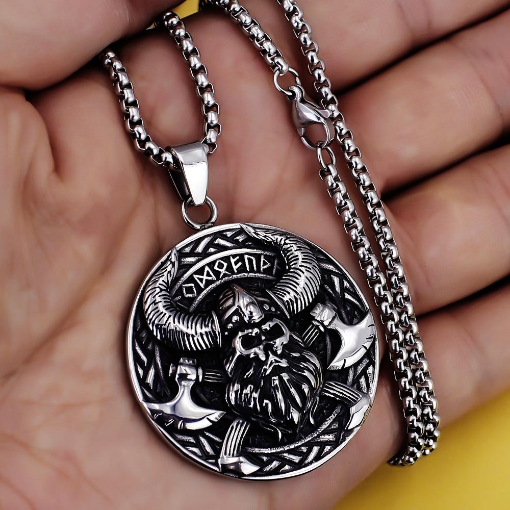Necklace Retro Nordic Viking Men's Viking Norse Mythology Pendant