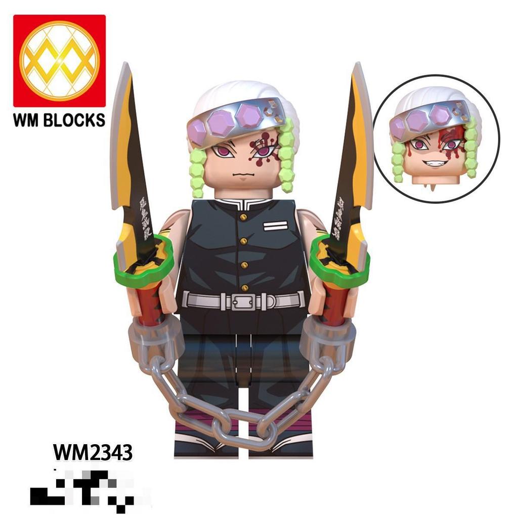 Foreign Trade Goods Wm6137 Assembled Toys, Animation Series Yujue Tianyuan Ganlu Temple Honey Glass Figurine Building Block