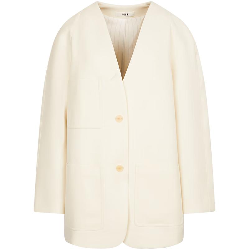 

2026 Spring New Collarless Loose Fit Blazer S