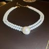 Elegant Beaded Freshwater Pearl Clavicle Necklace for Women