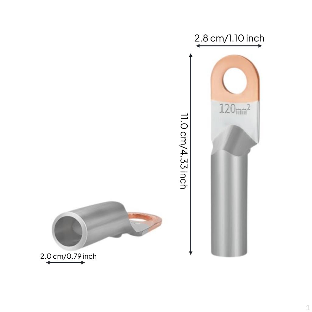 Copper Aluminum Terminal Lug, Bimetal Connector, Strong Conductivity, Wiring Factory Std 50mm2