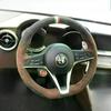 For Alfa Romeo Giulia 2016-2019 Stelvio 2017 Hand Stitched Renovation Wear-resistant Black Brown Suede Car Steering Wheel Cover