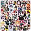 50/100pcs Cartoon Mix Demon Slayer NANA Anime Stickers Decals Skateboard Laptop Motorcycle Graffiti Waterproof Sticker Kids Toys