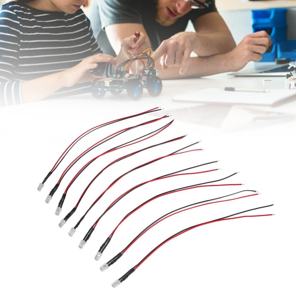 20PCS 5‑12V Light Emitting Diodes 5mm LED Light Diodes Mini LED Diodes  Circuit Science Experiment